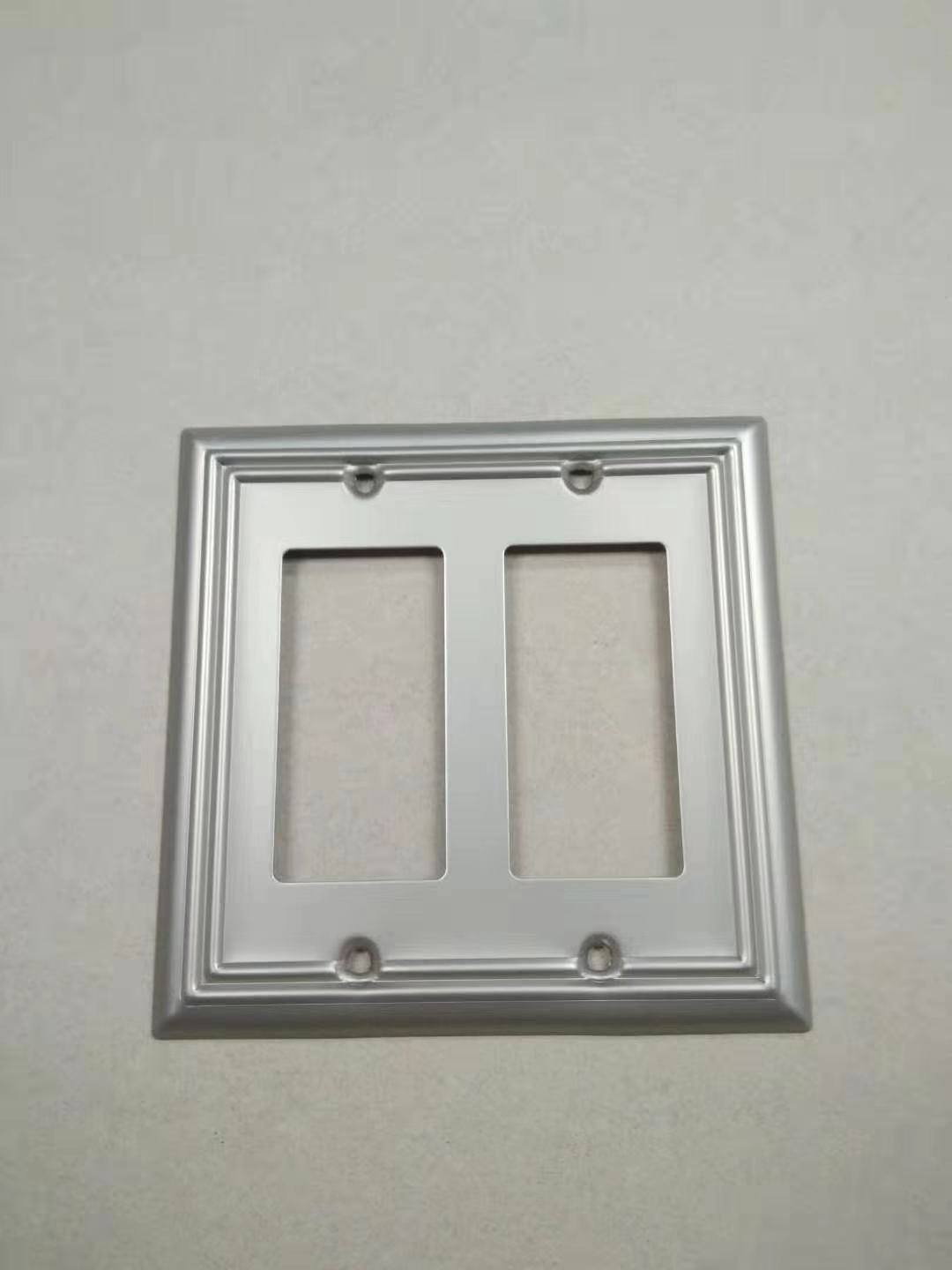 Switch Plates Outlet Covers,  Metal Wall Plate, Satin Nickel