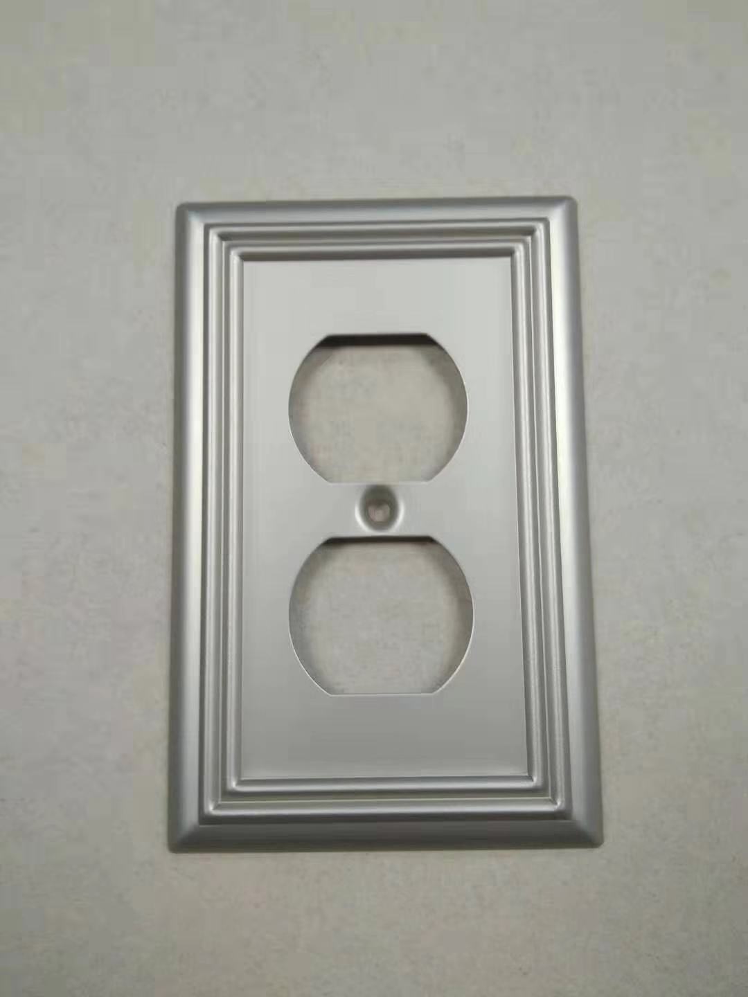 Metal wallplates ,Oil ,satin nickel ,white ,black color.
