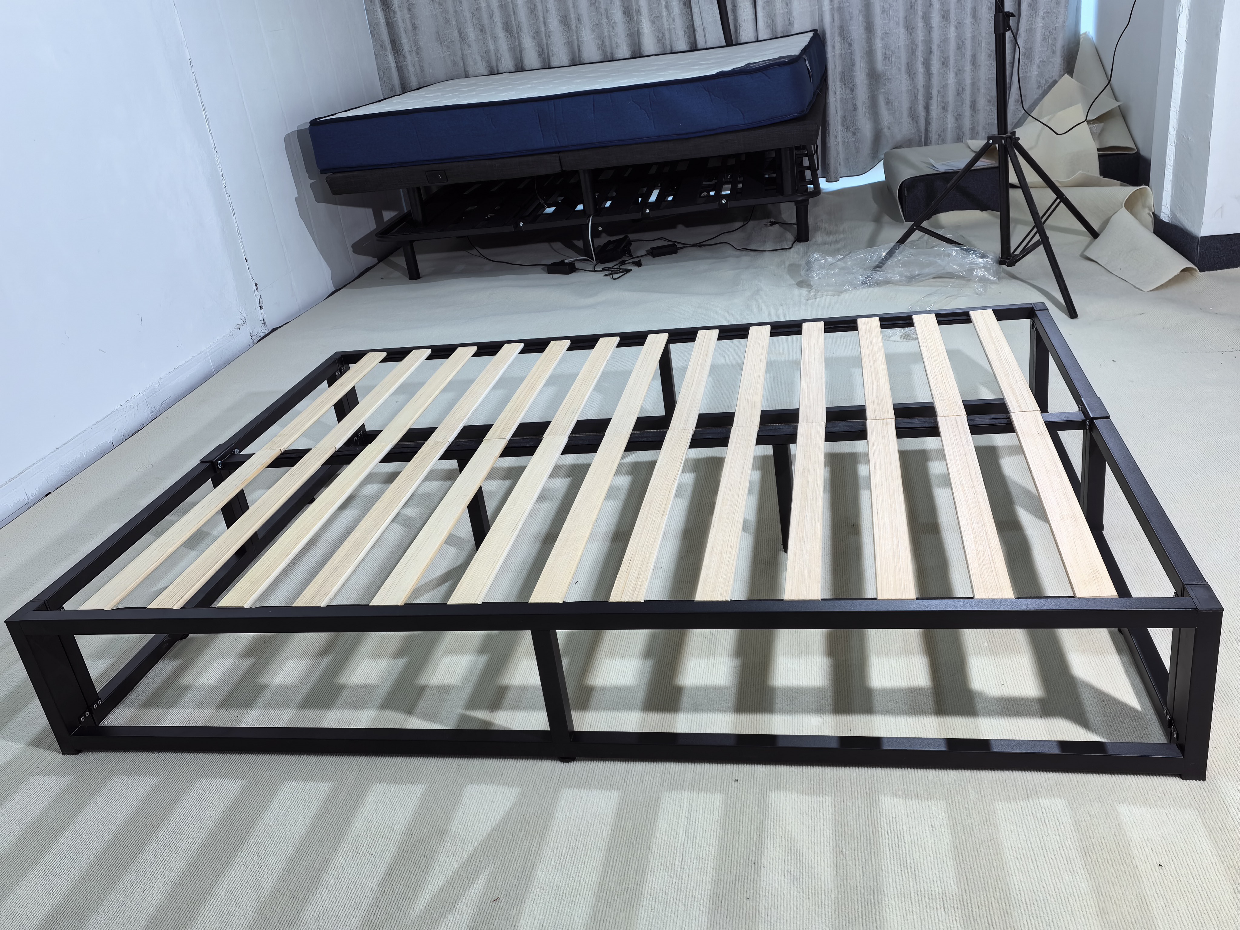 Solid-Panel Bed Frame