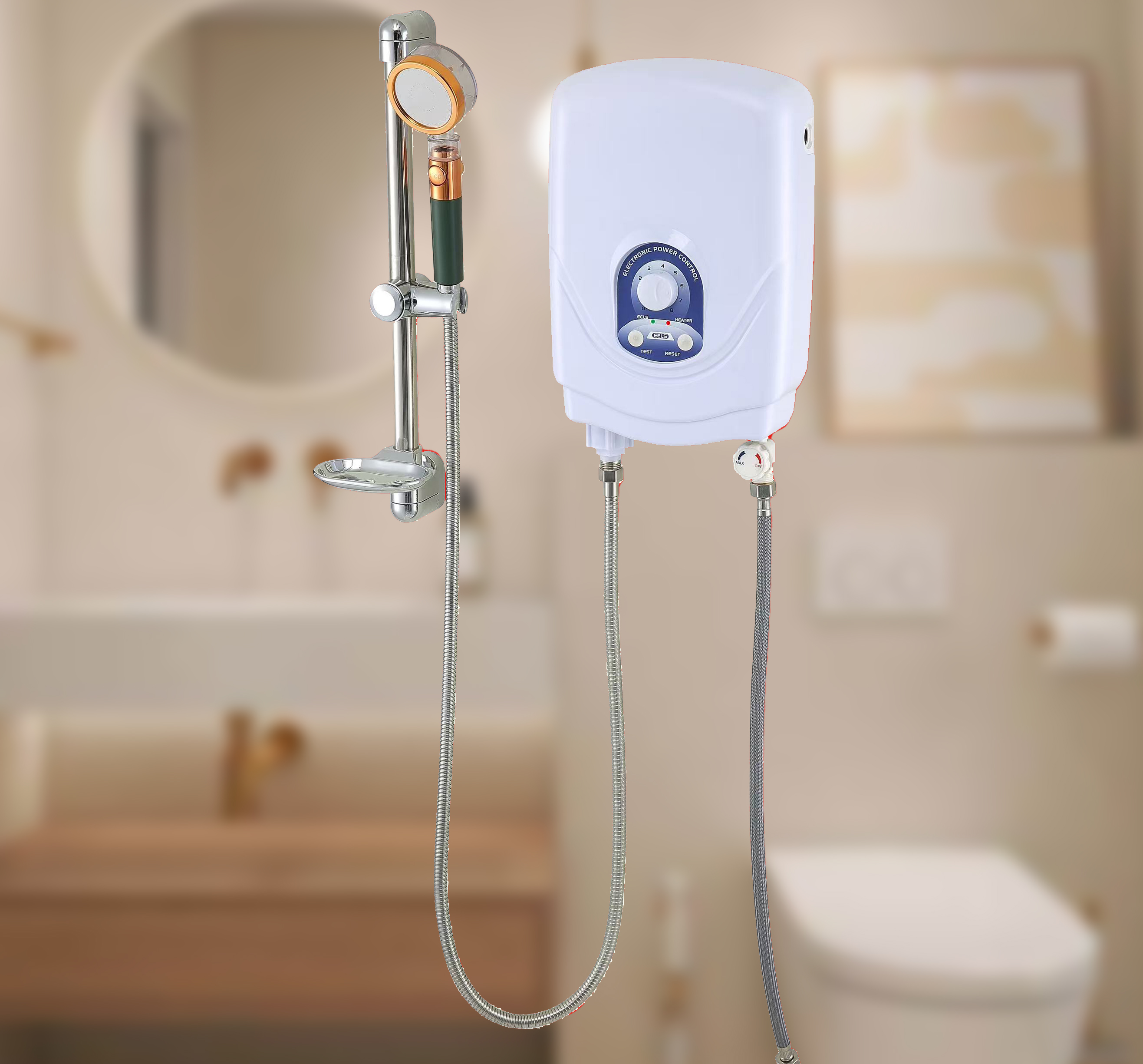 Instant Electric Water Heater with Shower Set