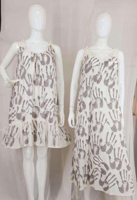 Hand-Print Pattern Co-ord Set