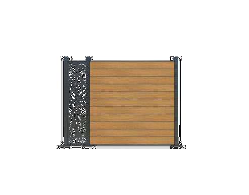 Co-extrusion Fence Panel with Decorative Column (Capped Pro Collection)