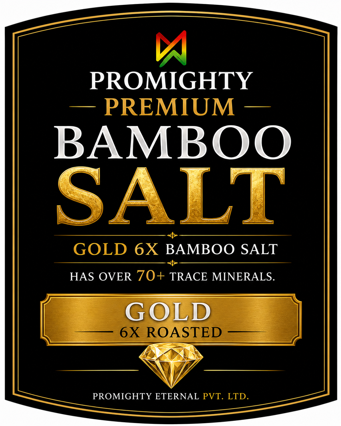 Gold 6X Roasted Bamboo Salt