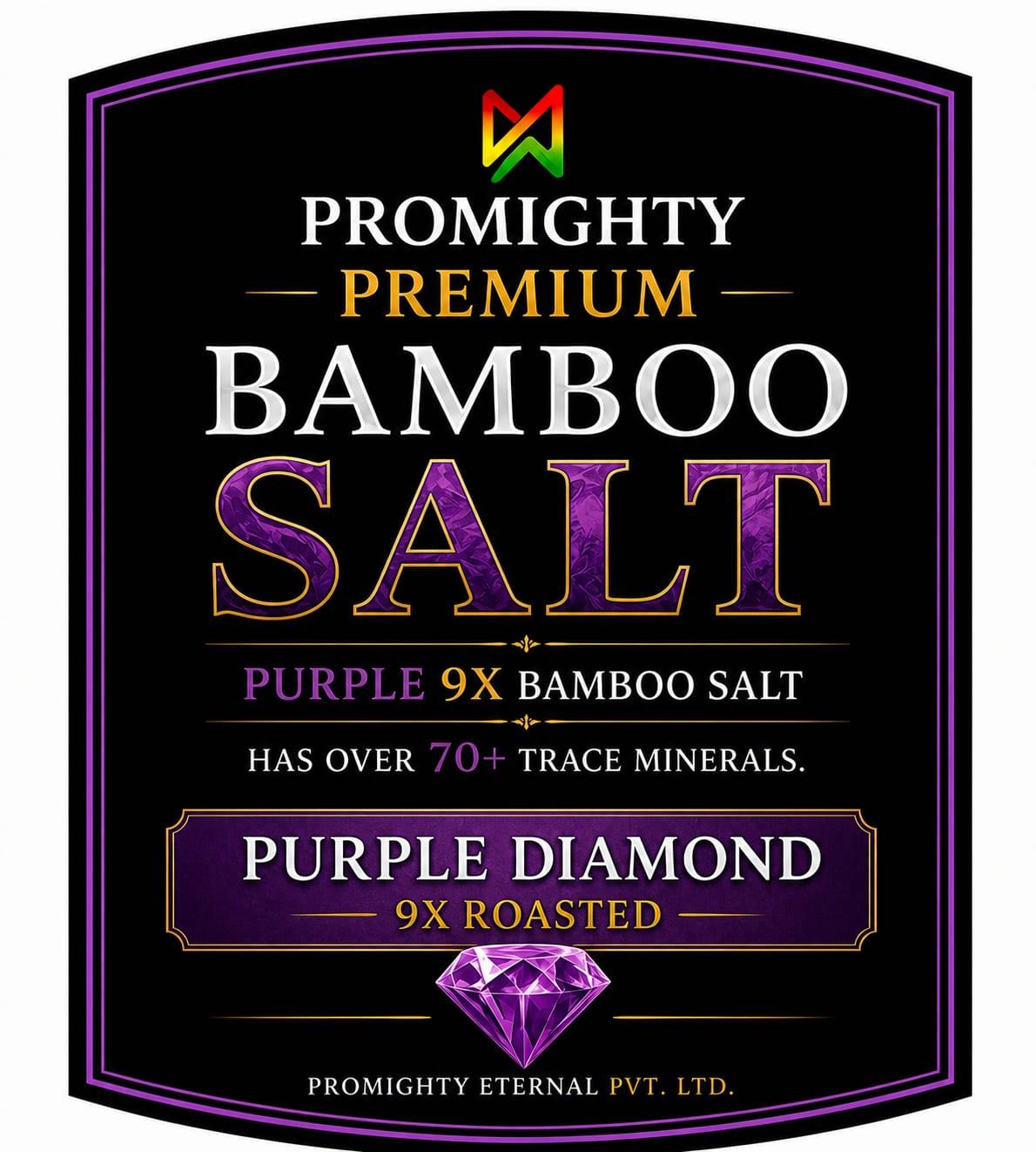 Diamond 9X Roasted Bamboo Salt