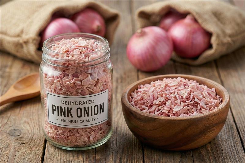 Dehydrated Pink Onion