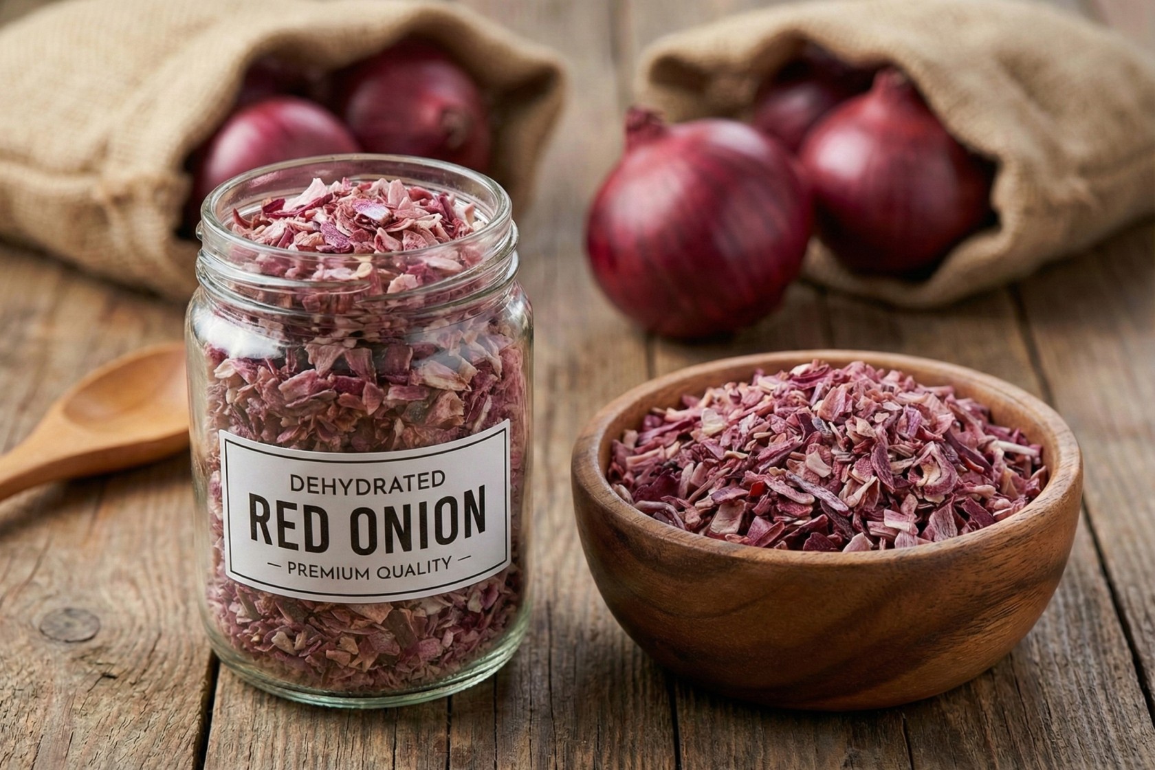 Dehydrated Red Onion