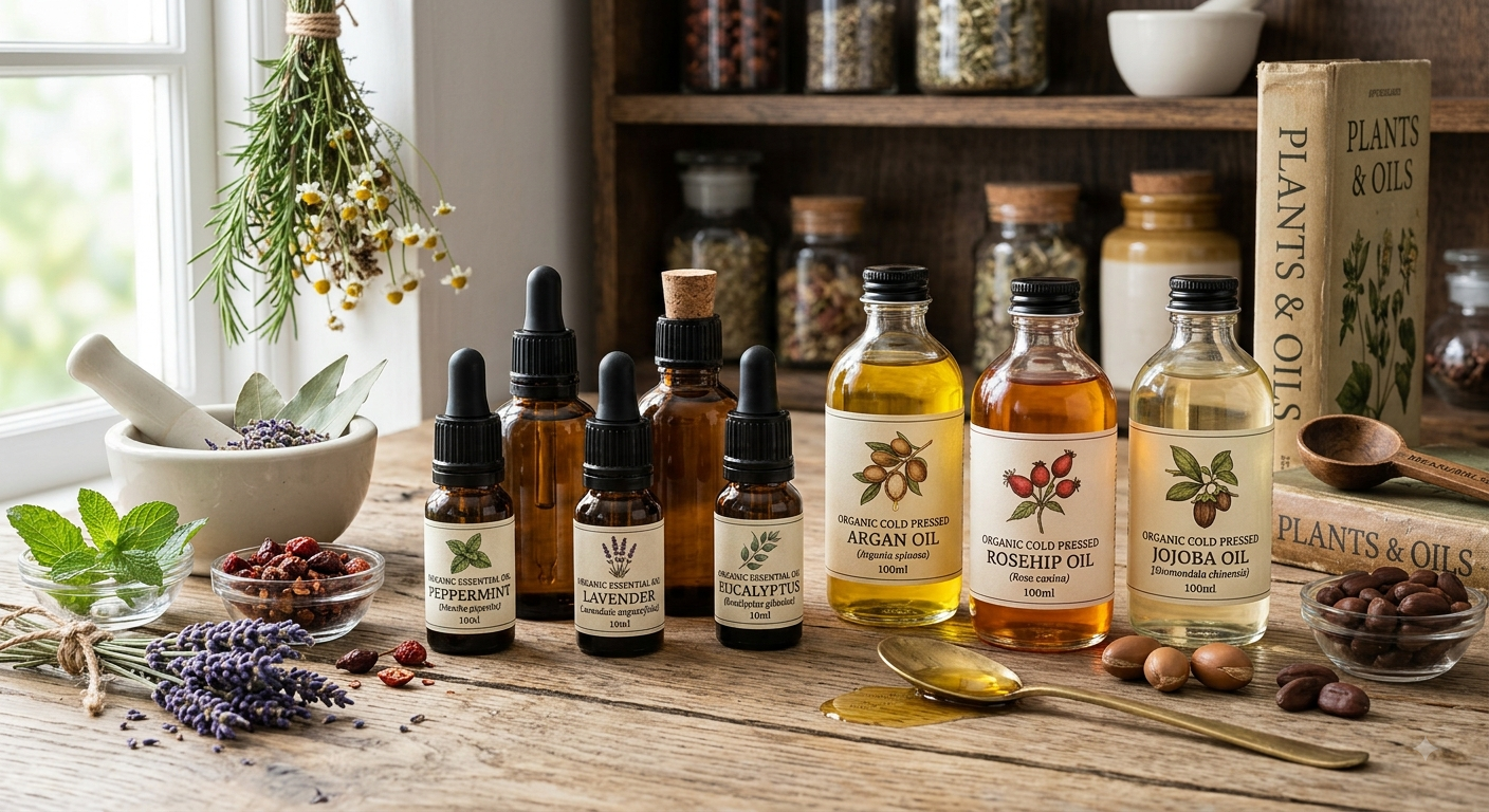 Essential Oils and Cold Pressed Oils