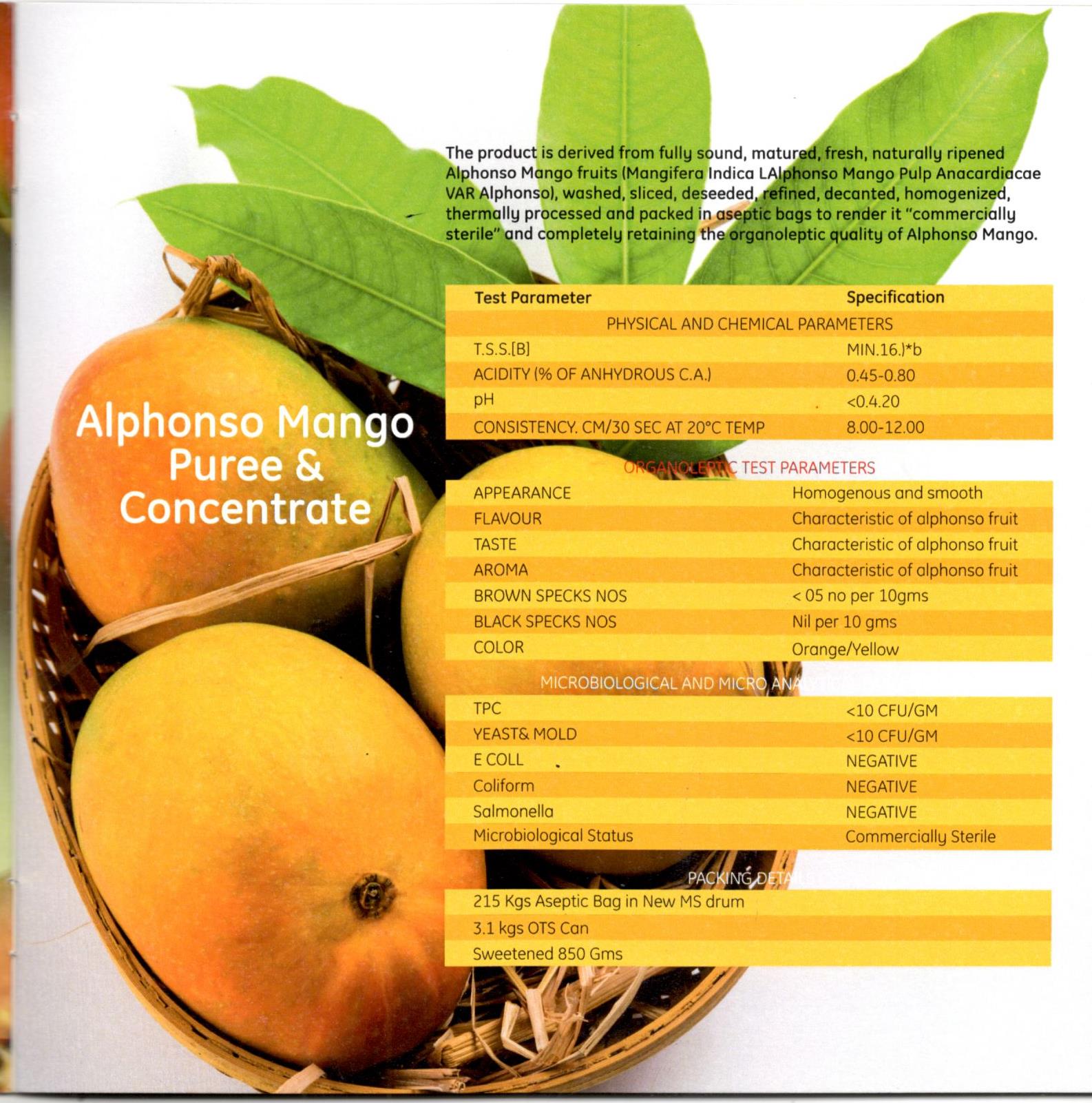 Alphonso Mango Puree