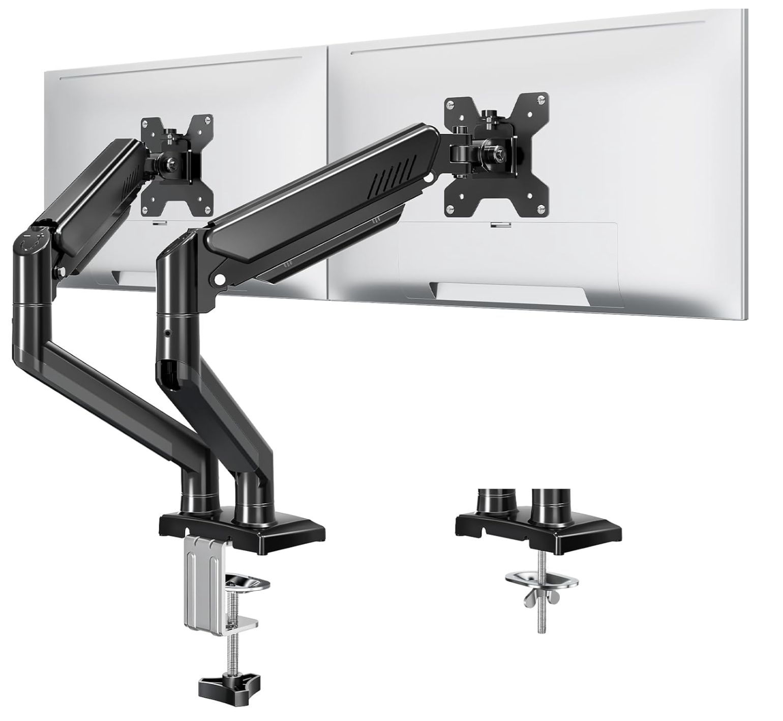 MCR-MSE02 Double Monitor Stand Fits 13-27 Inches Can Load 2-12kg Monitor Stand for 2 Monitors