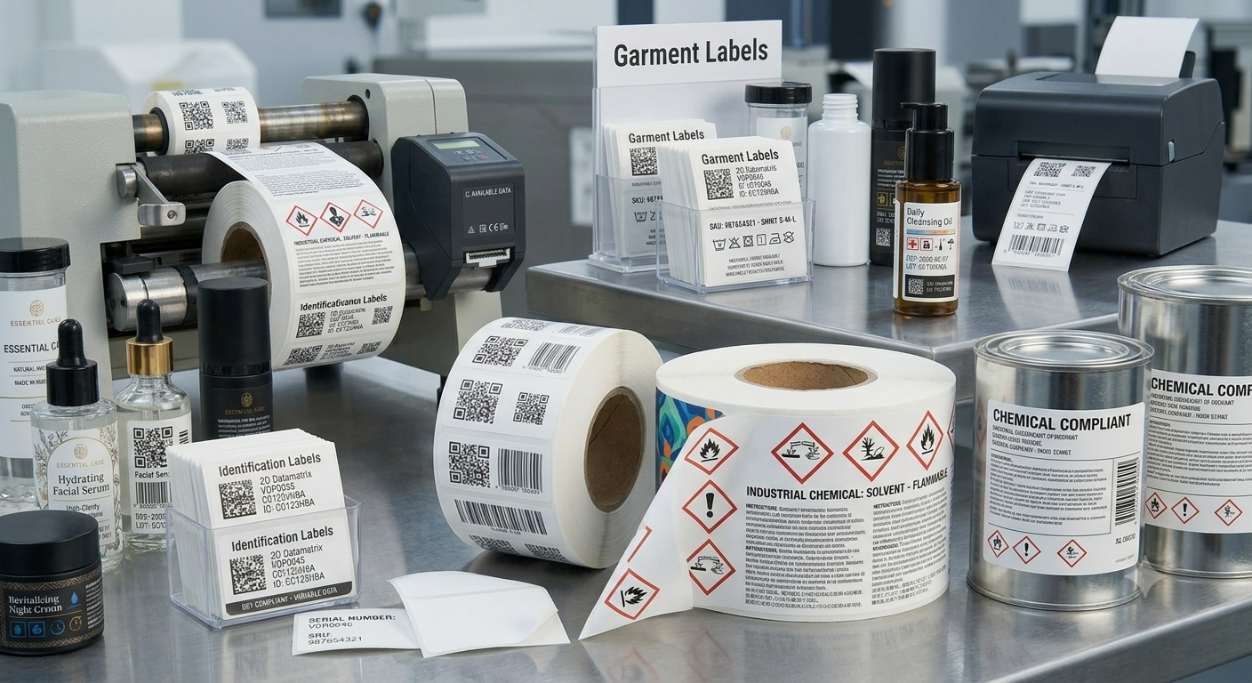 Industrial, Chemical, and Garment Labels