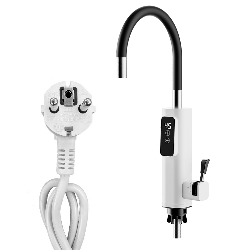 White electric hot-water tap for the kitchen WM-LZSS-F1