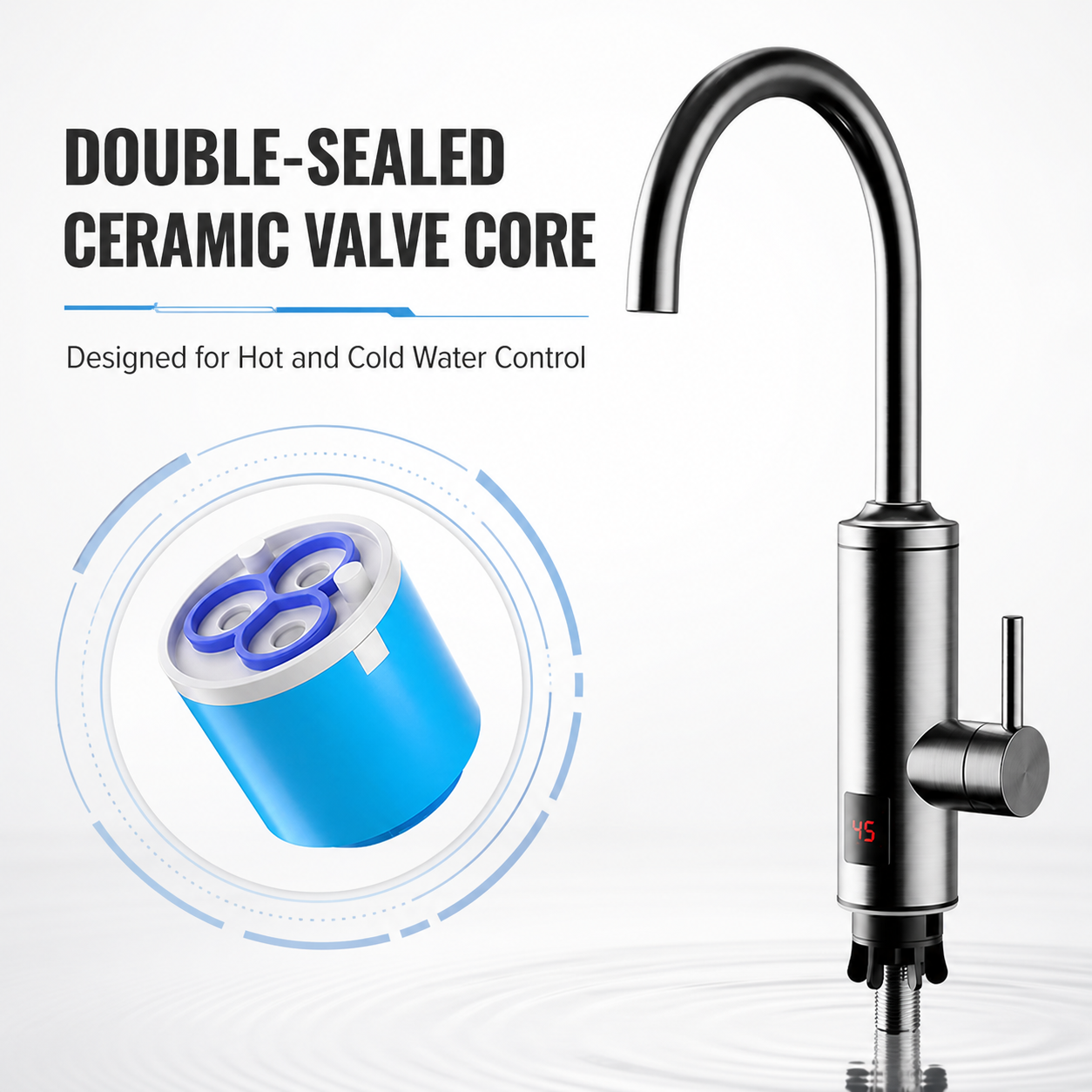 Leak-proof electric hot-water tap WM-FP-4