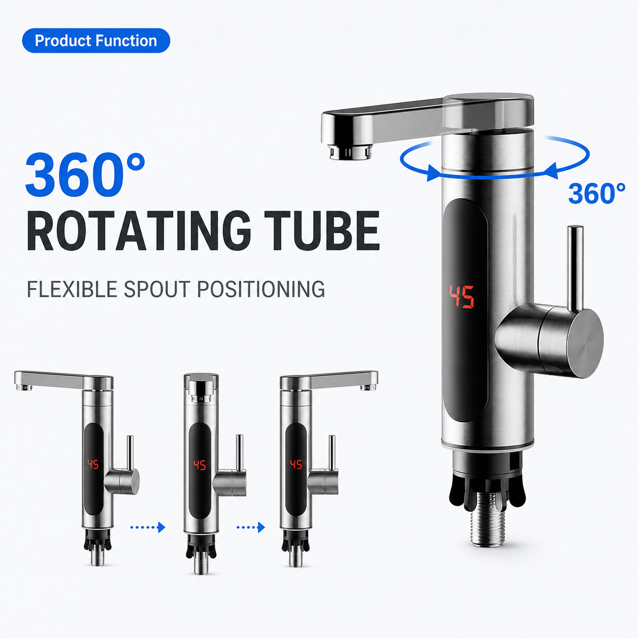 Plug-in electric water heater valve – for use in bathrooms only WM-DP-WY