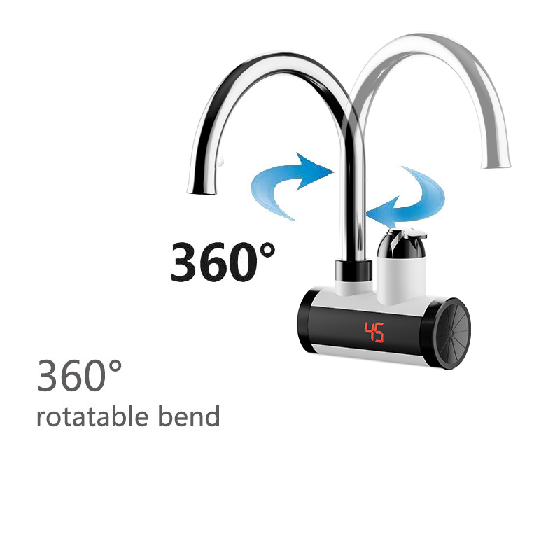 White ABS electric hot water valve, specifically designed for balconies and bathrooms WM-HS-1C