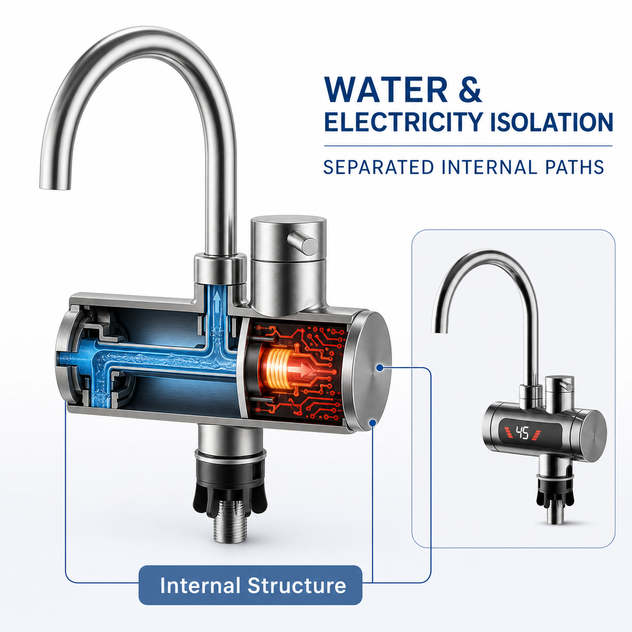 Electrically Heated Water Valve – Specifically Designed for Balconies and Bathrooms WM-HJ-1WM-HJ-1