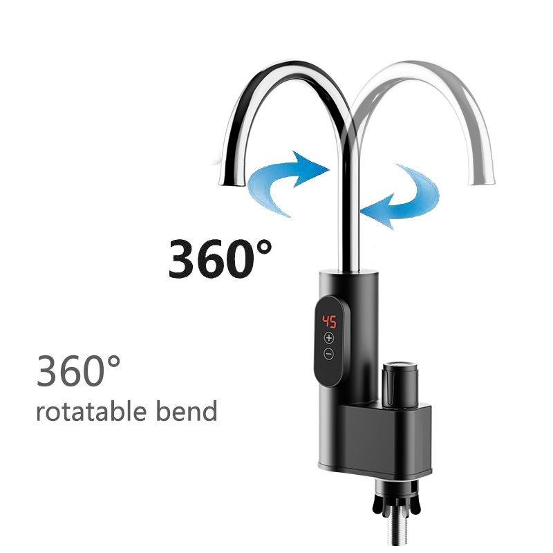 360° Rotating Instant Electric Water Heater Faucet with LED Display
