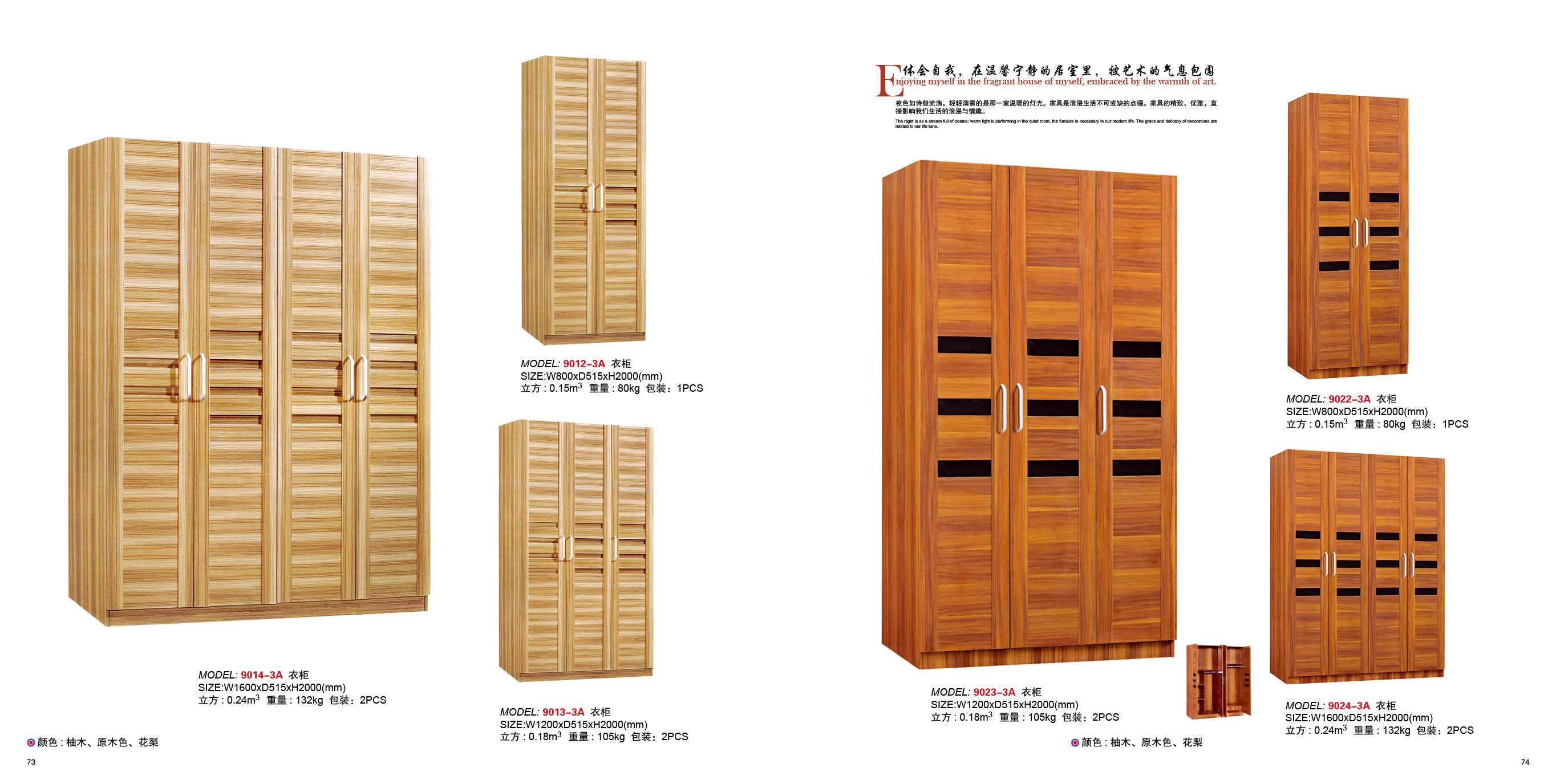 melamine wadrobe 3 4 5 door