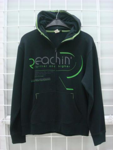 Graphic Zip Hoodie (Black/Green)