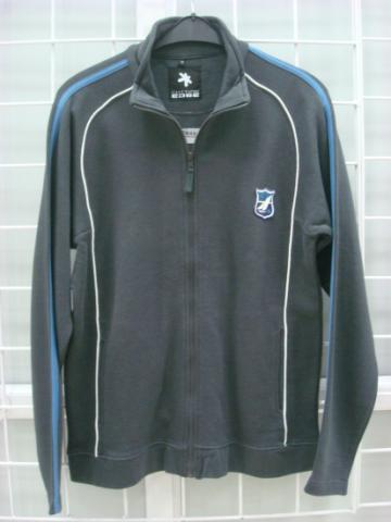 Sport Stripe Zip Jacket (Dark Grey/Blue)