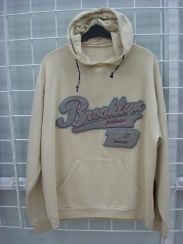 Brooklyn Graphic Pullover Hoodie (Beige)