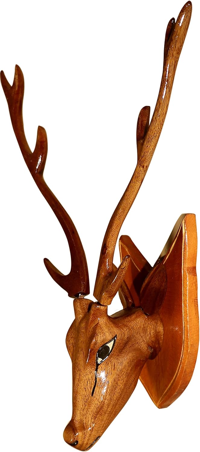 Handcrafted Wooden Bullock Cart Showpiece for Home Decor | Traditional Indian Village Craft Decorative Figurine