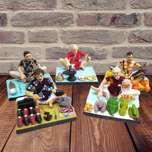 golu dolls handicrafts home decor set of 5 