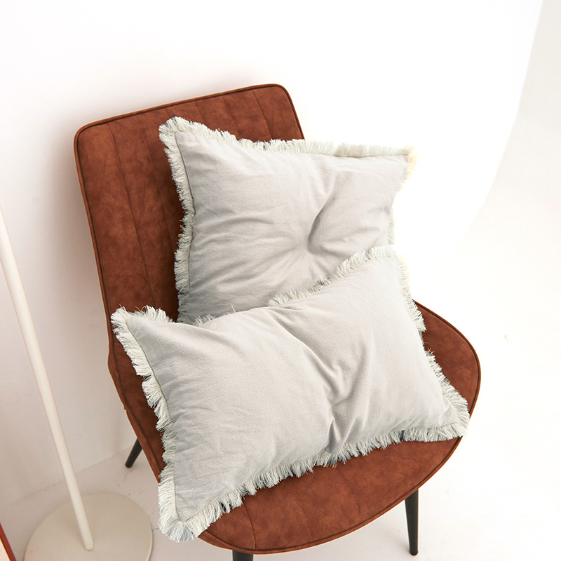 Cushion Cover With Tassel Home Decor Living Room Decorative Throw Pillow Cover Ins Nordic Style Funda Cojin Square Pillowcase