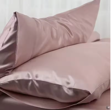 Satin Pillow Case Silky Pillow Cover Plain Color for Hair Protection Luxury Cushion Covers