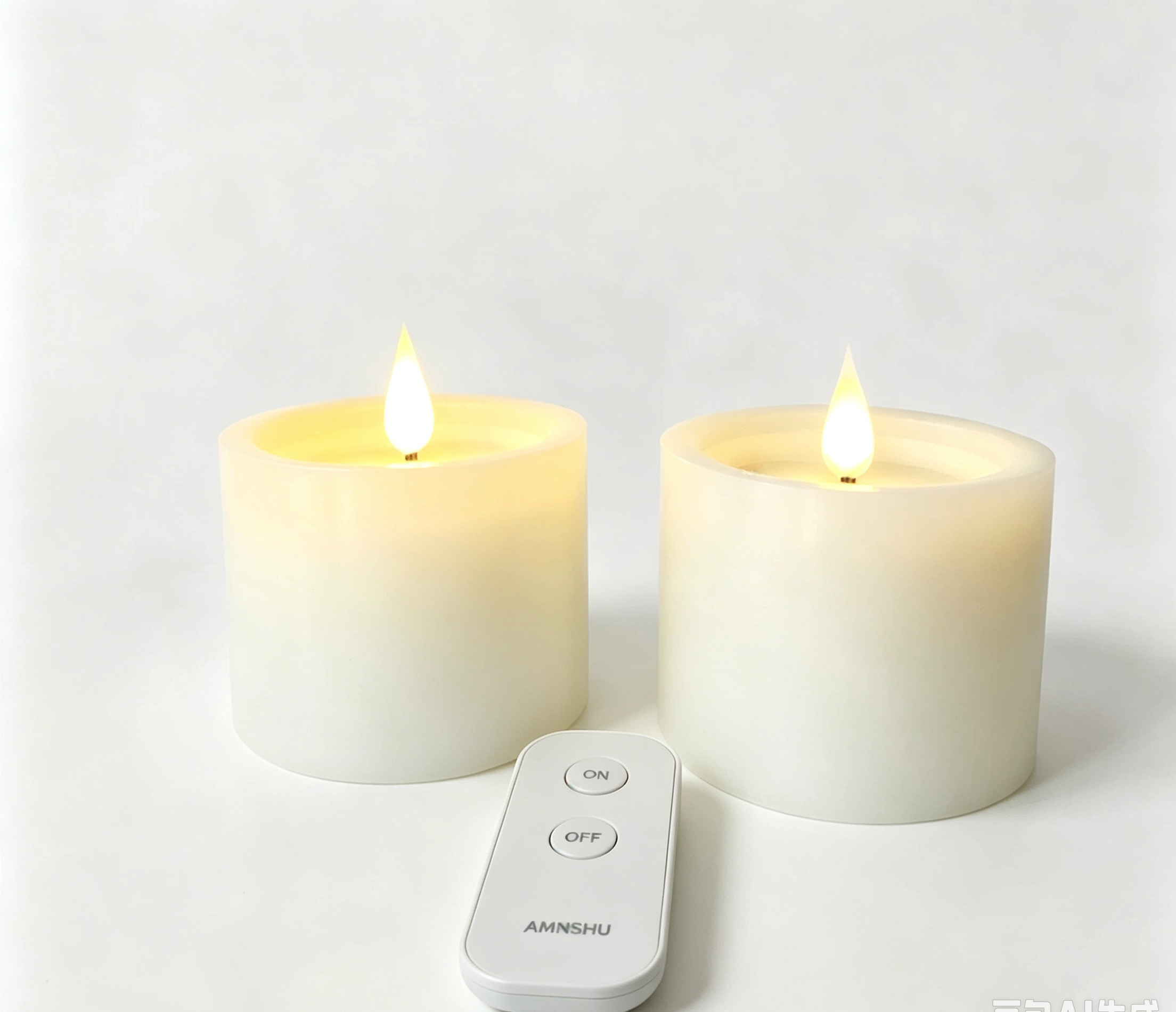 Votive Real wax candle ,set of 2 with remote