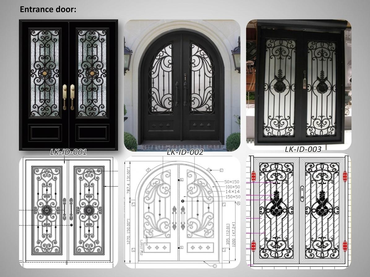 Wrought Iron Entrance Doors